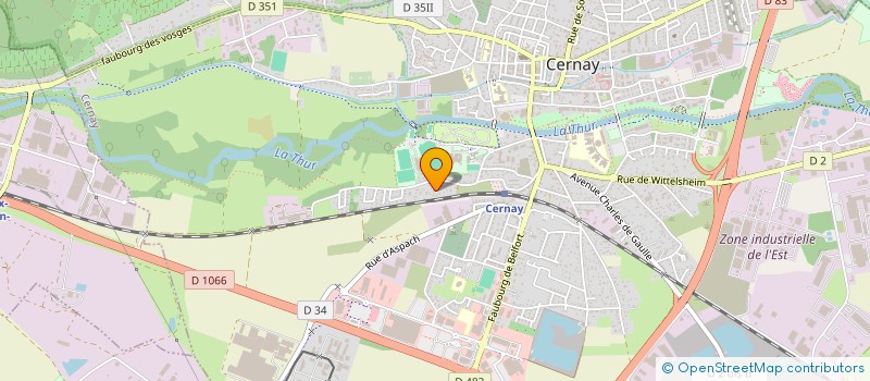 localisation de l'entreprise MADAME JESSICA DIFFORT  CERNAY