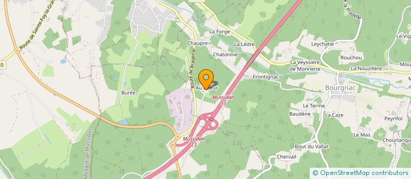 localisation de l'entreprise MADAME JESSICA DOCHE  BOURGNAC