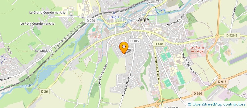 localisation de l'entreprise MADAME JESSICA DOS SANTOS à L'AIGLE