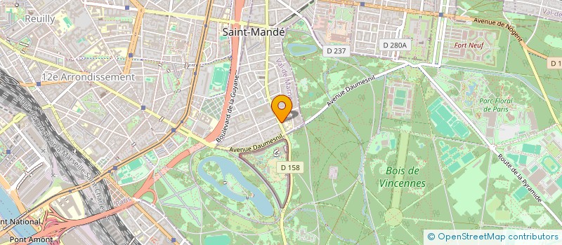 localisation de l'entreprise MADAME JESSICA DOS SANTOS à SAINT-MANDE