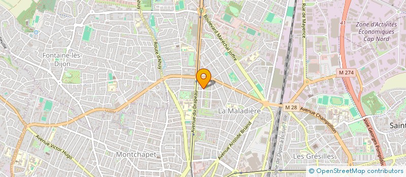 localisation de l'entreprise MADAME JESSICA DOUET  DIJON