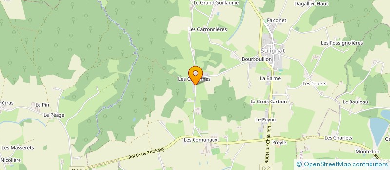 localisation de l'entreprise MADAME JESSICA DROULOUX  SULIGNAT