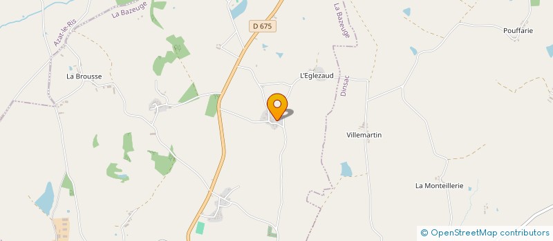 localisation de l'entreprise MADAME JESSICA DUMAS  LA BAZEUGE