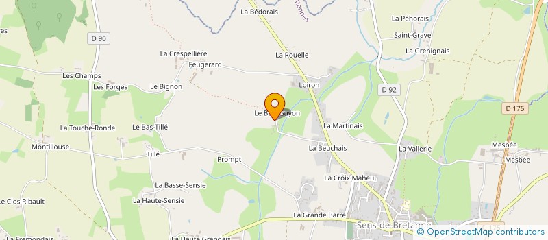 localisation de l'entreprise MADAME JESSICA DUPONT  SENS-DE-BRETAGNE