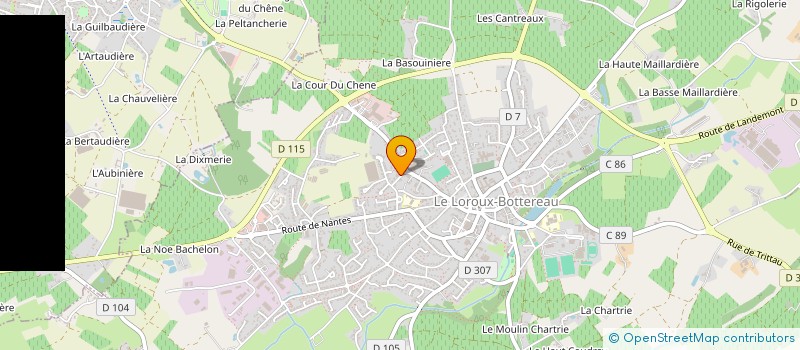 localisation de l'entreprise MADAME JESSICA DURY  LE LOROUX-BOTTEREAU