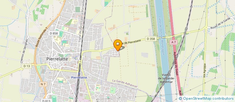 localisation de l'entreprise MADAME JESSICA DUSSOUILLEZ  PIERRELATTE