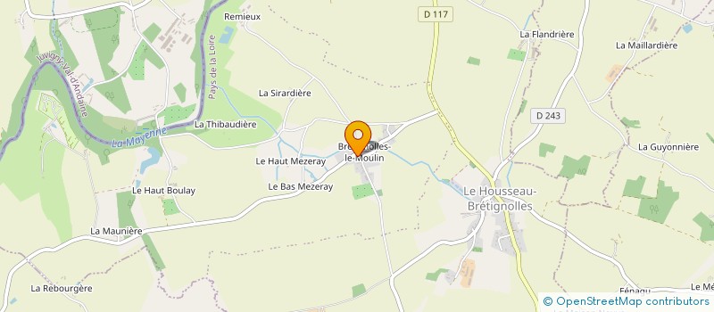 localisation de l'entreprise MADAME JESSICA FAVARD à LE HOUSSEAU-BRETIGNOLLES