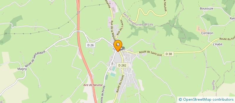 localisation de l'entreprise MADAME JESSICA FAVERJON  VEZELIN-SUR-LOIRE