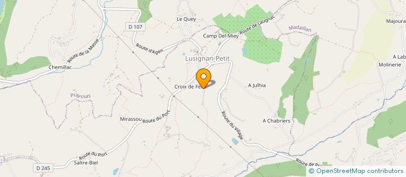 localisation de l'entreprise MADAME JESSICA FILLOL  LUSIGNAN-PETIT