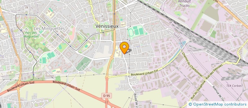 localisation de l'entreprise MADAME JESSICA FIORINI  VENISSIEUX