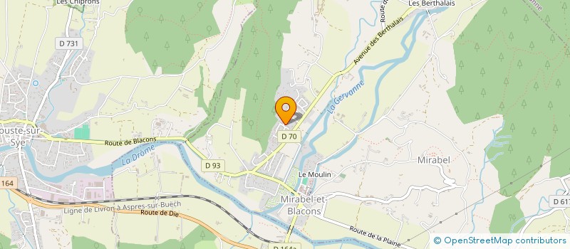 localisation de l'entreprise MADAME JESSICA FORT  MIRABEL-ET-BLACONS