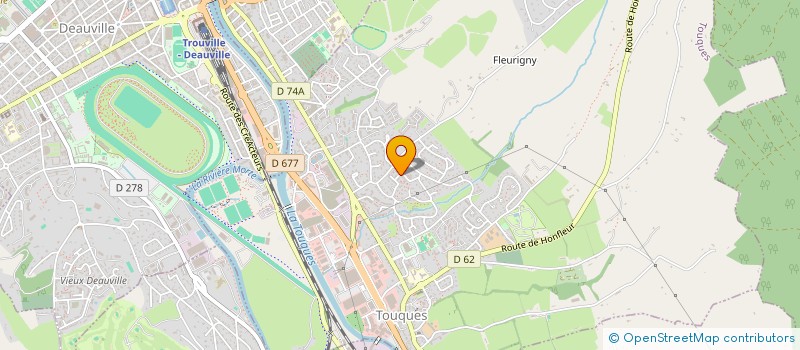 localisation de l'entreprise MADAME JESSICA FOUCHAUX  TOUQUES