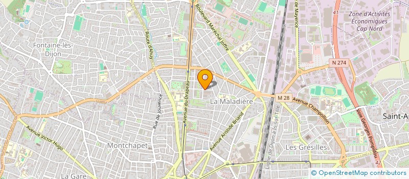 localisation de l'entreprise MADAME JESSICA FOUGEIRET  DIJON