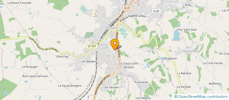 localisation de l'entreprise MADAME JESSICA FOURNIER  THIVIERS