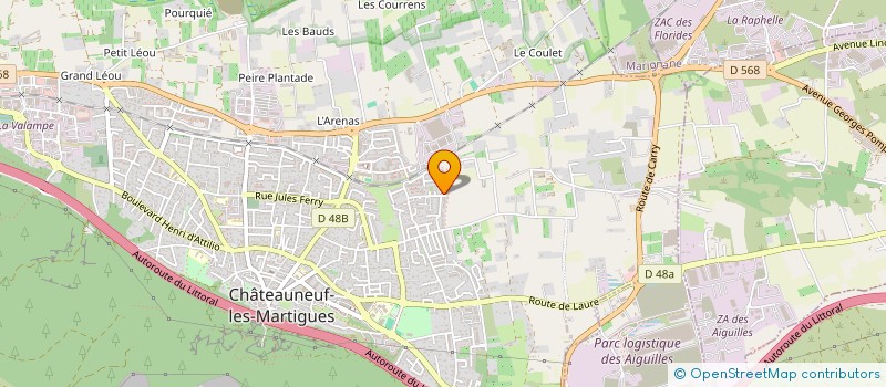 localisation de l'entreprise MADAME JESSICA FOURRIER  CHATEAUNEUF-LES-MARTIGUES