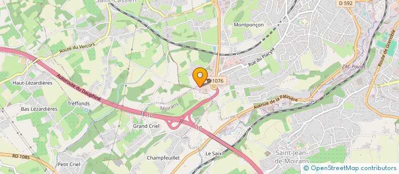 localisation de l'entreprise MADAME JESSICA FRAGAI  VOIRON