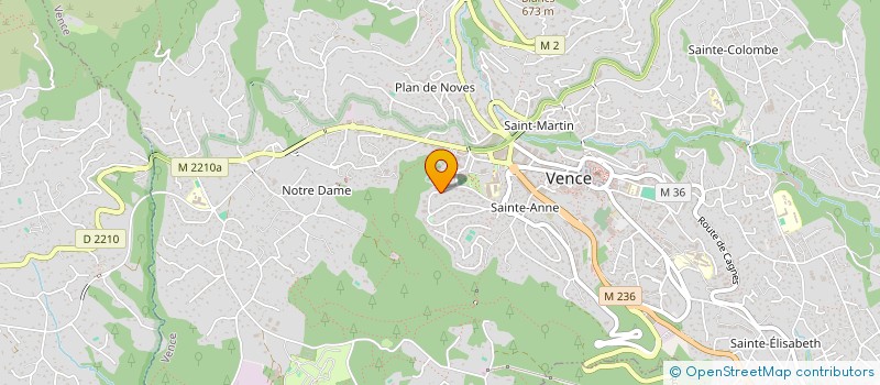 localisation de l'entreprise MADAME JESSICA FRAGNI à VENCE