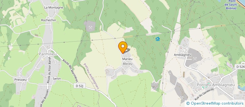 localisation de l'entreprise MADAME JESSICA FRANCOMME  PORCIEU-AMBLAGNIEU