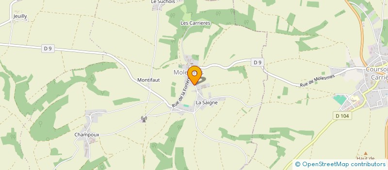 localisation de l'entreprise MADAME JESSICA GALLANT  LES HAUTS DE FORTERRE