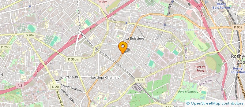 localisation de l'entreprise MADAME JESSICA GALVEZ BAHAMONDES à MONTREUIL