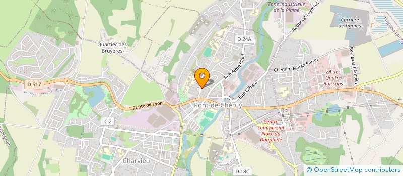 localisation de l'entreprise MADAME JESSICA GARCIA  PONT-DE-CHERUY