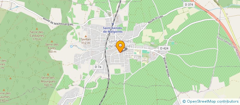 localisation de l'entreprise MADAME JESSICA GARCIA  SAINT-GENIES-DE-MALGOIRES