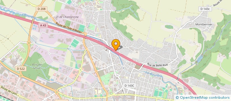 localisation de l'entreprise MADAME JESSICA GARCIA  BOURGOIN-JALLIEU