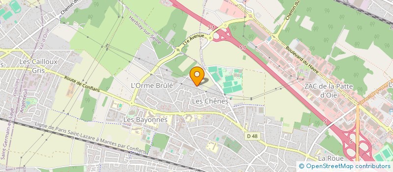 localisation de l'entreprise MADAME JESSICA GARCIA MONTEIRO  HERBLAY-SUR-SEINE