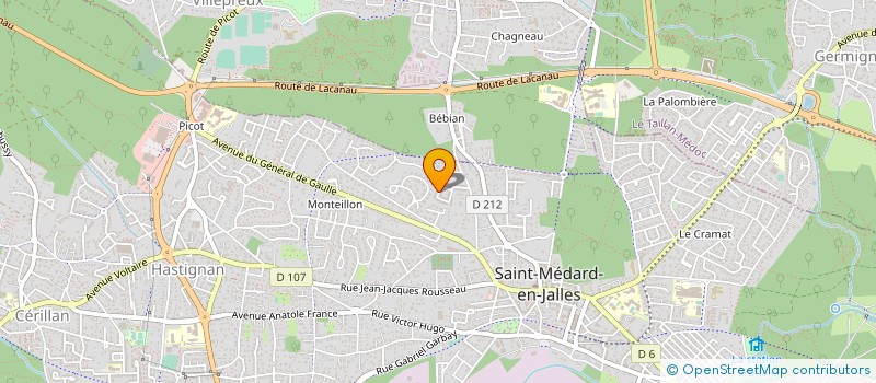 localisation de l'entreprise MADAME JESSICA GARRIDO à SAINT-MEDARD-EN-JALLES