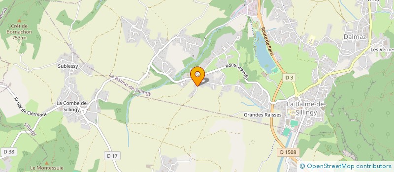 localisation de l'entreprise MADAME JESSICA GENAY  LA BALME-DE-SILLINGY