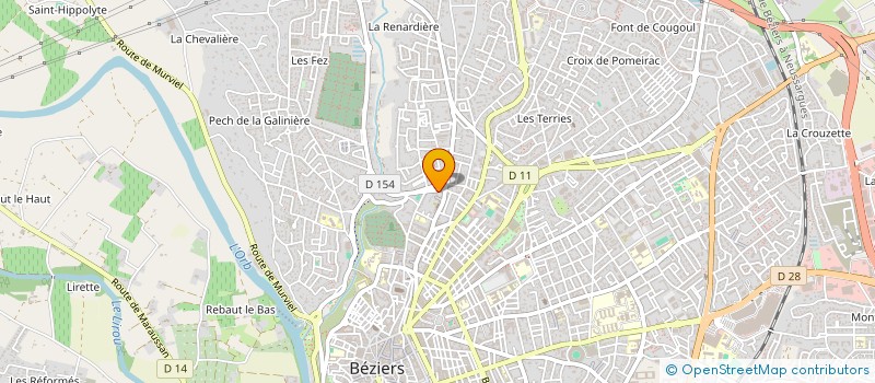 localisation de l'entreprise MADAME JESSICA GERI à BEZIERS
