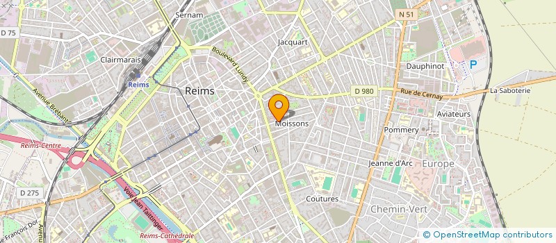 localisation de l'entreprise MADAME JESSICA GIBERT  REIMS