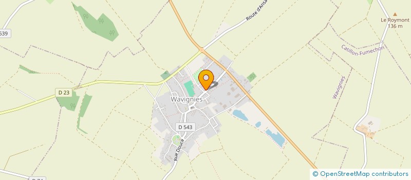 localisation de l'entreprise MADAME JESSICA GILANT  WAVIGNIES