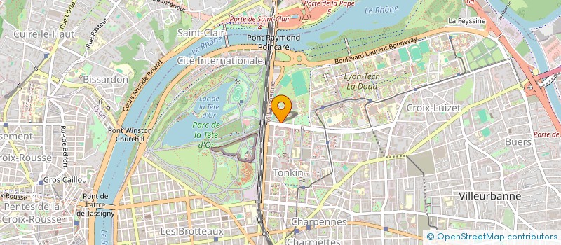 localisation de l'entreprise MADAME JESSICA GINIER  VILLEURBANNE