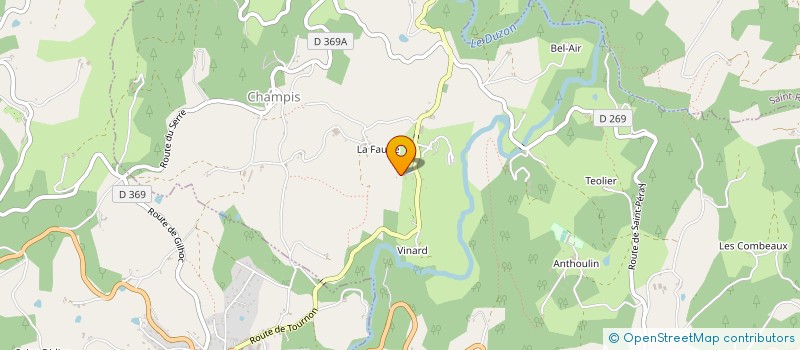 localisation de l'entreprise MADAME JESSICA GIULIANI  CHAMPIS