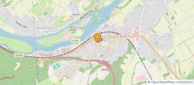 localisation de l'entreprise MADAME JESSICA GONCALVES  BONNIERES-SUR-SEINE