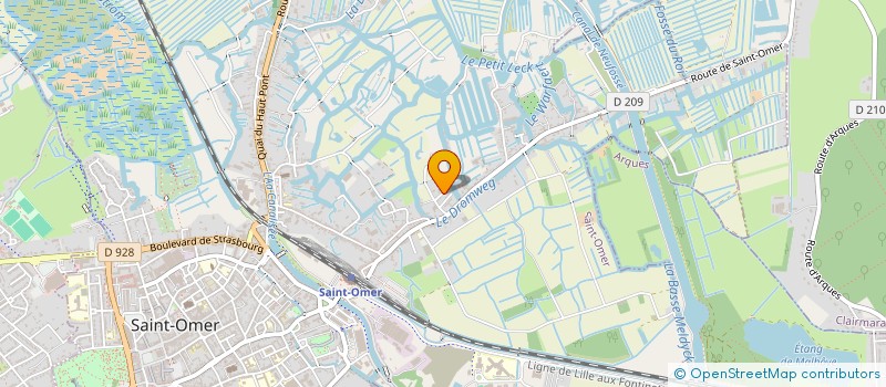 localisation de l'entreprise MADAME JESSICA GONCALVES  SAINT-OMER