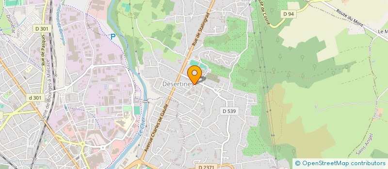 localisation de l'entreprise MADAME JESSICA GONZALEZ  DESERTINES