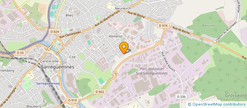 localisation de l'entreprise MADAME JESSICA GRADIA  SARREGUEMINES