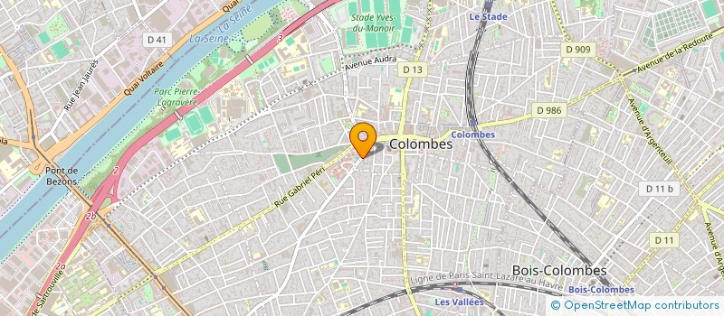 localisation de l'entreprise MADAME JESSICA GRAU  COLOMBES