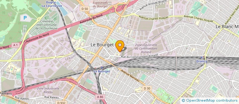 localisation de l'entreprise MADAME JESSICA HADDAD  LE BOURGET