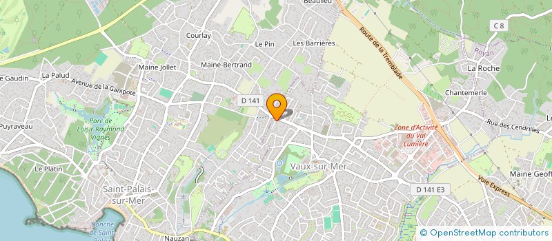 localisation de l'entreprise MADAME JESSICA HALOPEAU  VAUX-SUR-MER