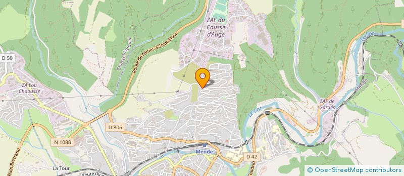 localisation de l'entreprise MADAME JESSICA HAMEL  MENDE