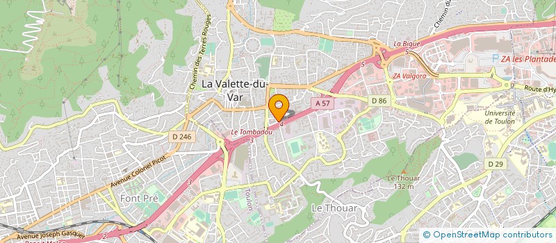 localisation de l'entreprise MADAME JESSICA HANSCOTTE  LA VALETTE-DU-VAR