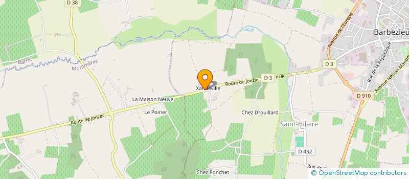 localisation de l'entreprise MADAME JESSICA HENNEBIL à BARBEZIEUX-SAINT-HILAIRE