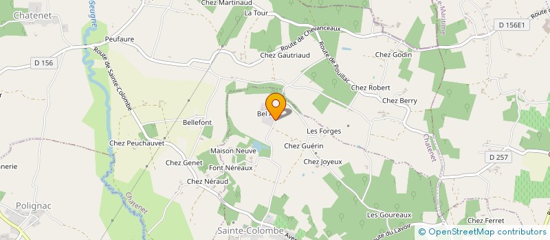 localisation de l'entreprise MADAME JESSICA HERAUD  SAINTE-COLOMBE