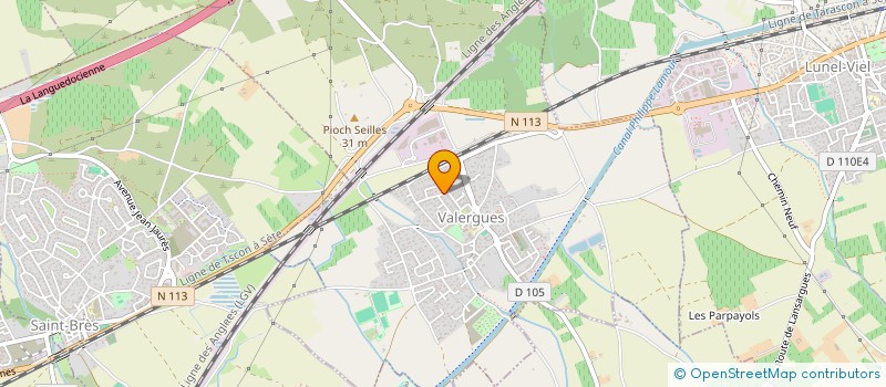 localisation de l'entreprise MADAME JESSICA HERNANDEZ  VALERGUES