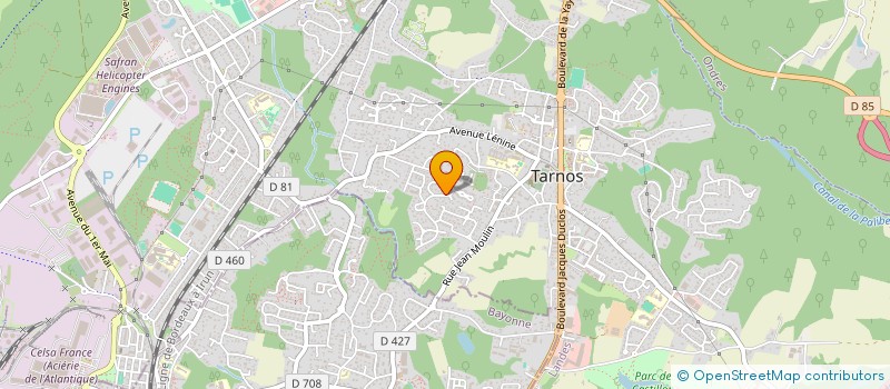 localisation de l'entreprise MADAME JESSICA HIRIART  TARNOS