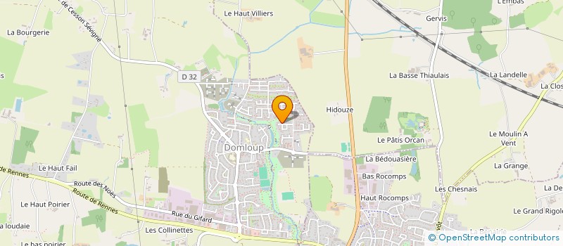 localisation de l'entreprise MADAME JESSICA HOCQUAUX  DOMLOUP