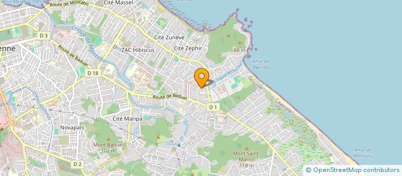 localisation de l'entreprise MADAME JESSICA IBO  CAYENNE